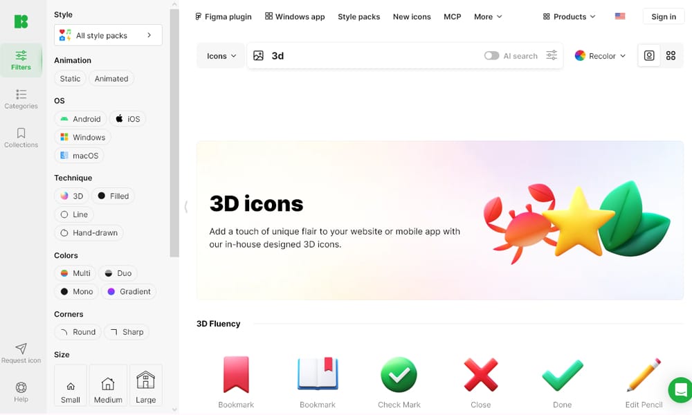 25 Best Free 3D Icons and Illustration Packs for UI Design 2025: A Designer's Complete Guide 6 Icons8 3D Icons