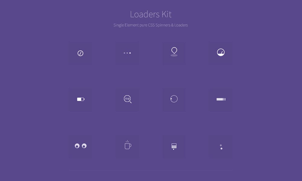 CSS Loading Spinners You Can Copy & Paste: 31 Best Tools for 2025 6 Loaders Kit