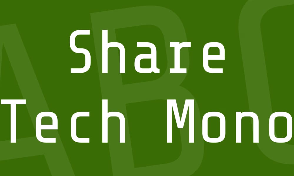 65+ Best Free Monospace Fonts for Coding & Design (2024-2025) 56 Share Tech Mono