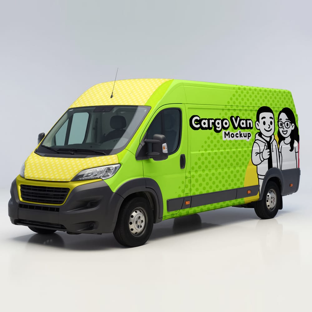 Free Fiat Ducato Van Mockup PSD 1 Free Fiat Ducato Van Mockup PSD