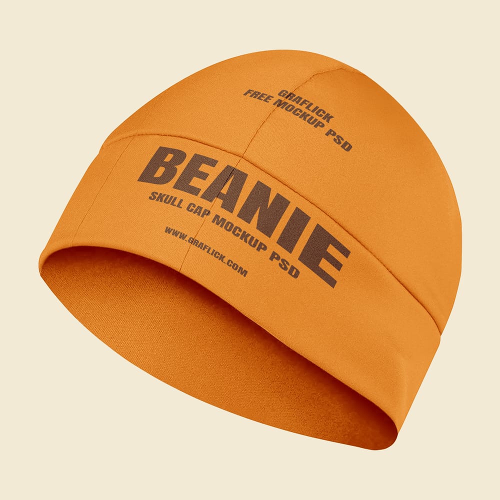 Free Winter Beanie Skull Cap Mockup PSD 1 Free Winter Beanie Skull Cap Mockup PSD
