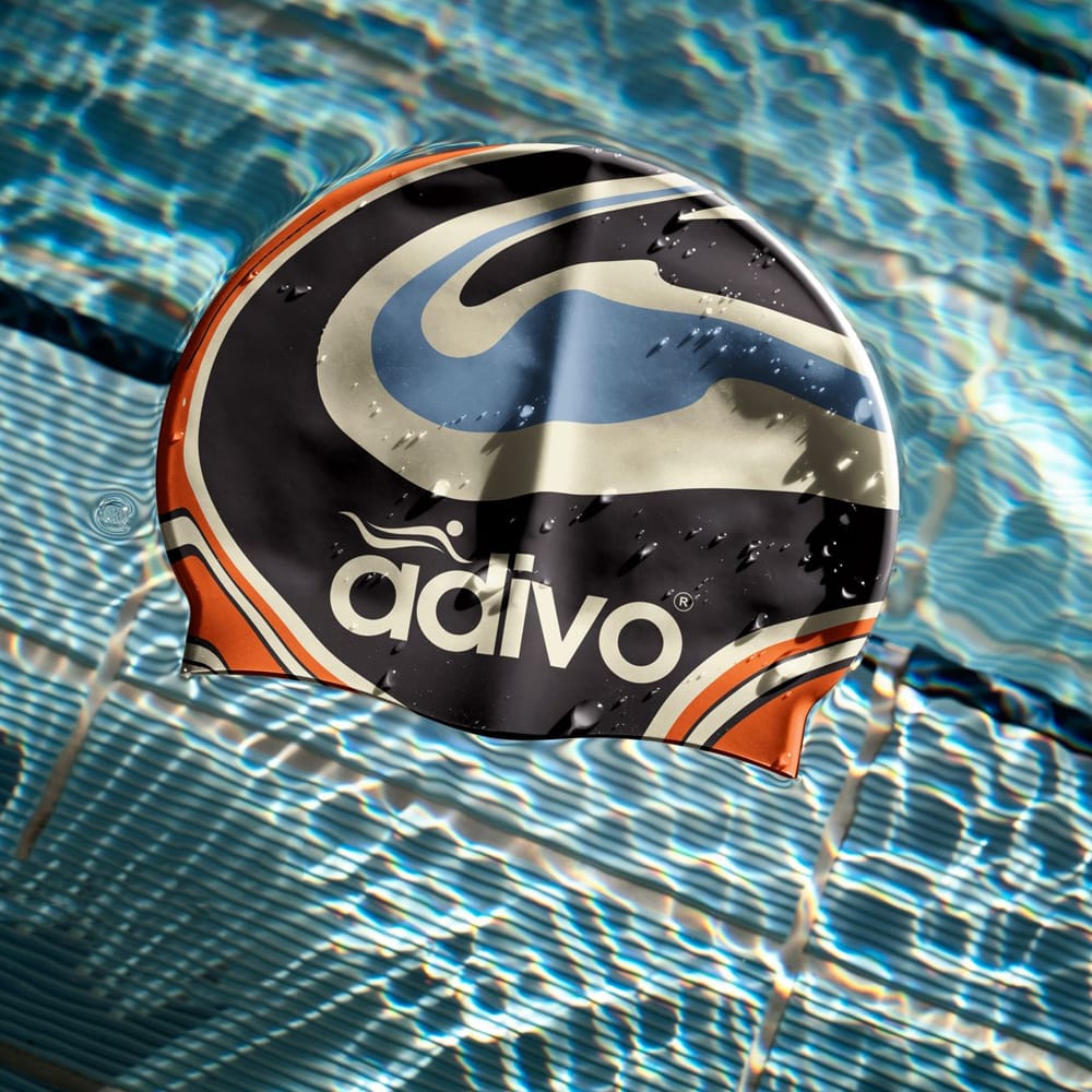 Free Floating Swim Cap in Pool Mockup PSD 1 Free Floating Swim Cap in Pool Mockup PSD