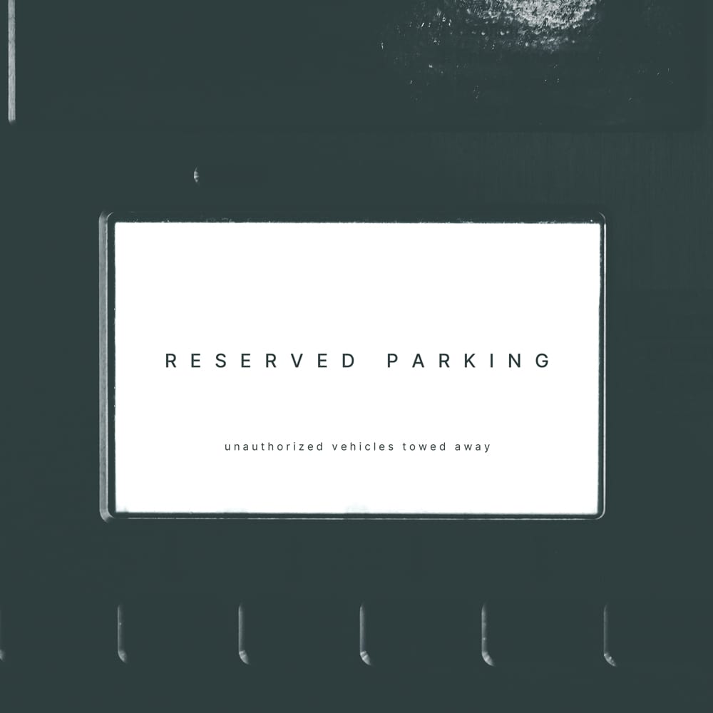 Free Parking Sign Mockup PSD 1 Free Parking Sign Mockup PSD