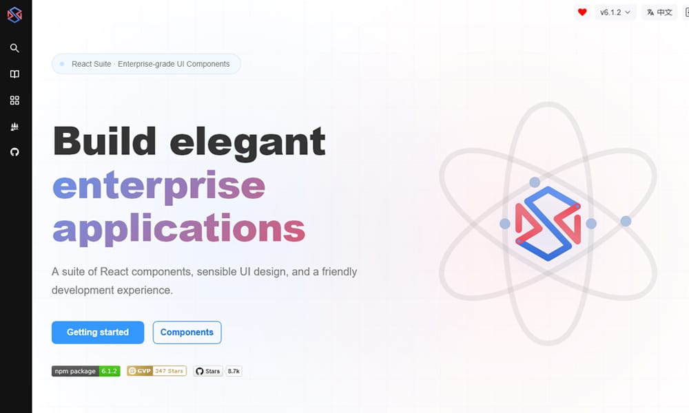 Best UI Libraries for React Server Components in 2026 18 React Suite showing enterprise component library with date pickers and forms