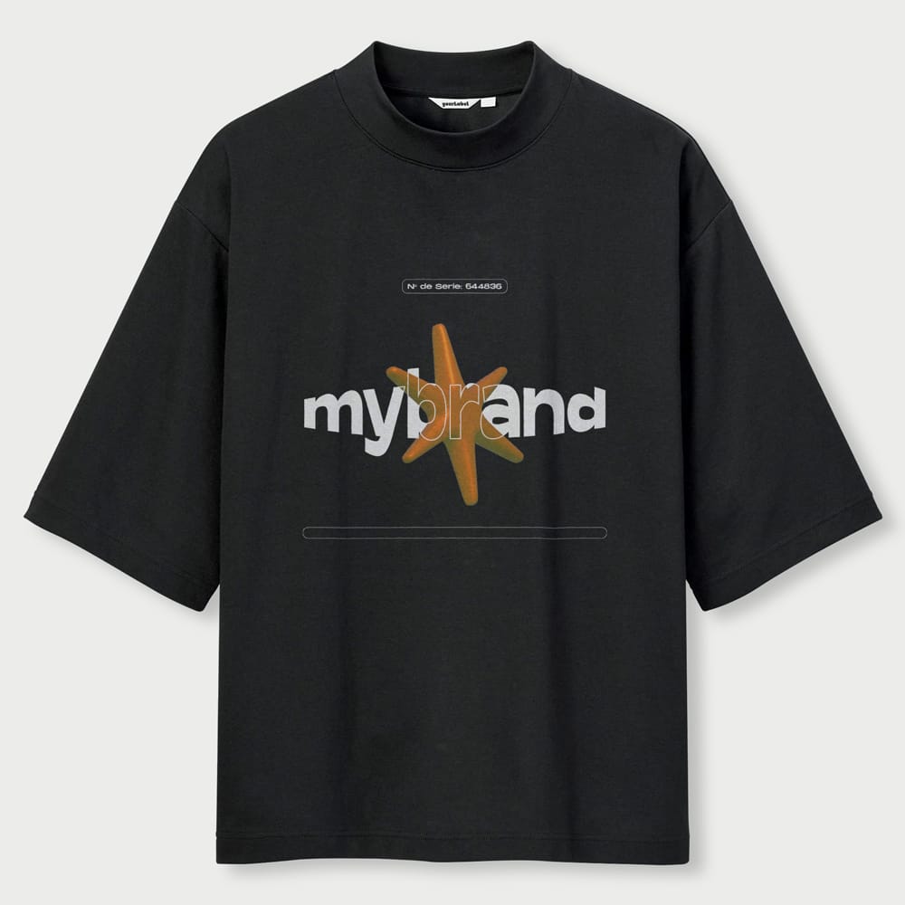 Free Realistic Black Tee Mockup PSD 1 Free Realistic Black Tee Mockup PSD