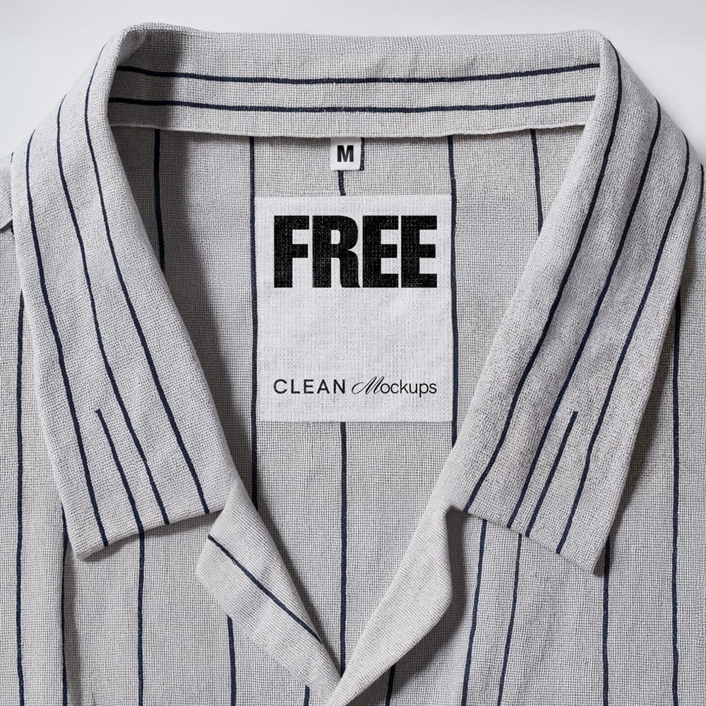 Free A Tag on a Shirt Mockup PSD 1 Free A Tag on a Shirt Mockup PSD
