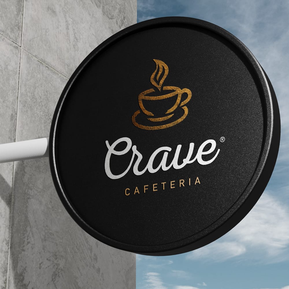 Free Round Cafeteria Black Signboard Mockup PSD 1 Free Round Cafeteria Black Signboard Mockup PSD