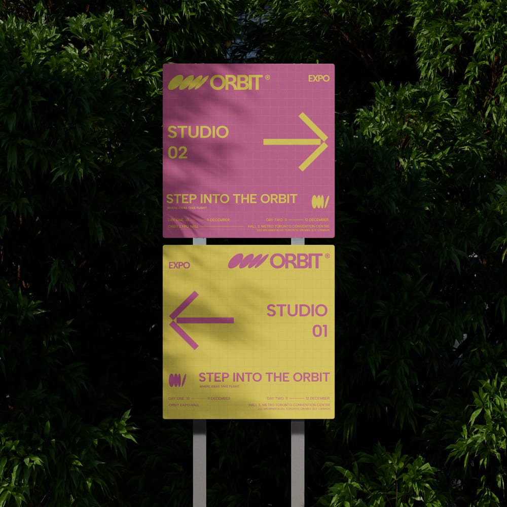 Free Urban Park Wayfinding Signage Mockup PSD 1 Free Urban Park Wayfinding Signage Mockup PSD