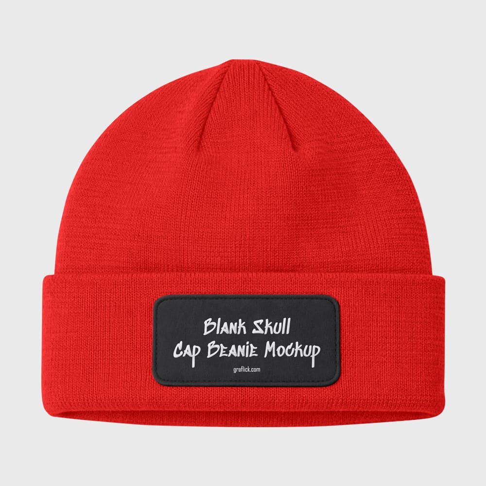 Free Blank Skull Cap Distressed Beanie Mockup PSD 1 Free Blank Skull Cap Distressed Beanie Mockup PSD
