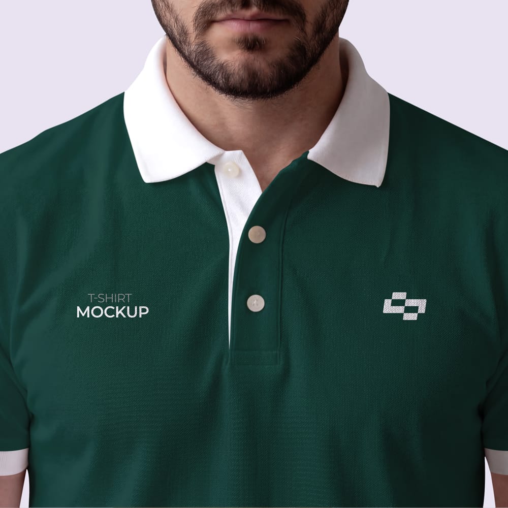 Free Realistic Collared Male Polo Shirt Mockup PSD 1 Free Realistic Collared Male Polo Shirt Mockup PSD