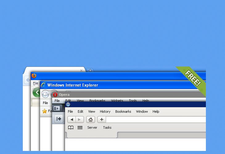 20 Free Web Browser Frame PSD Templates