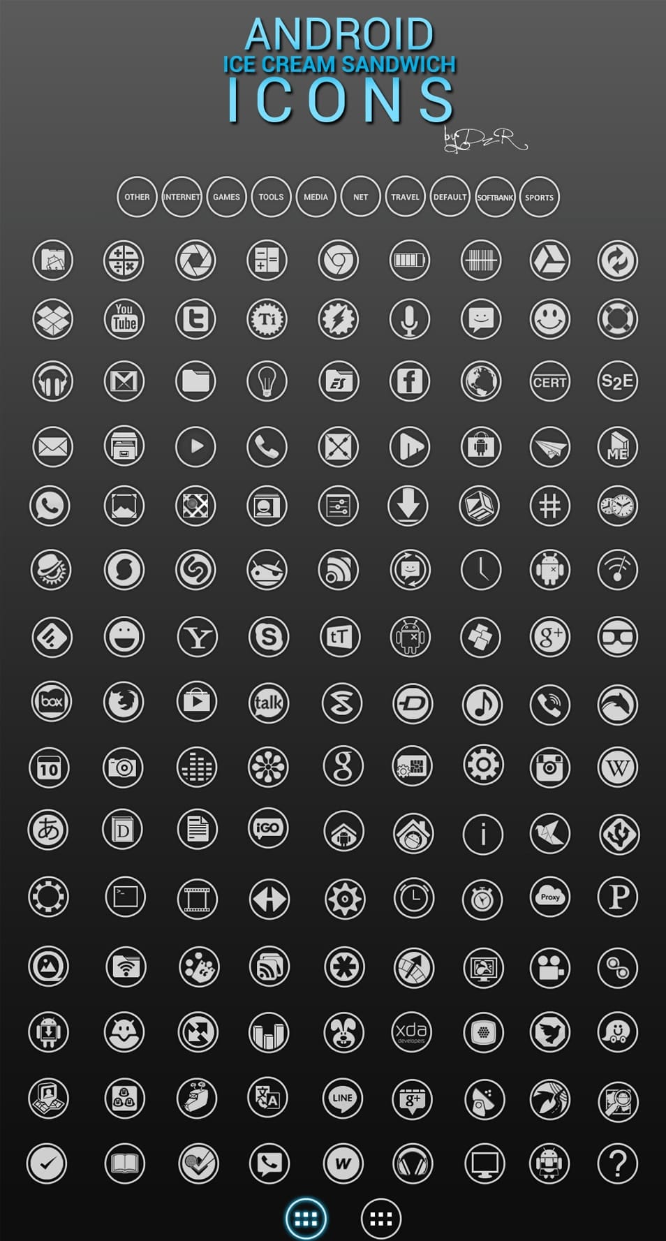 Android Ice Cream Sandwich Icons v3.1