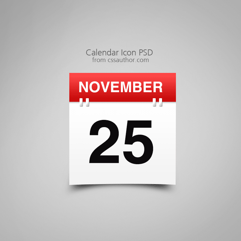 Awesome Free Download Calendar Icon PSD
