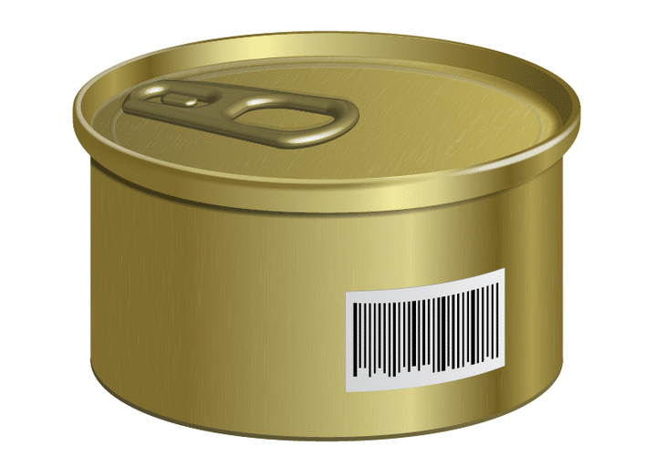 Can with a Barcode