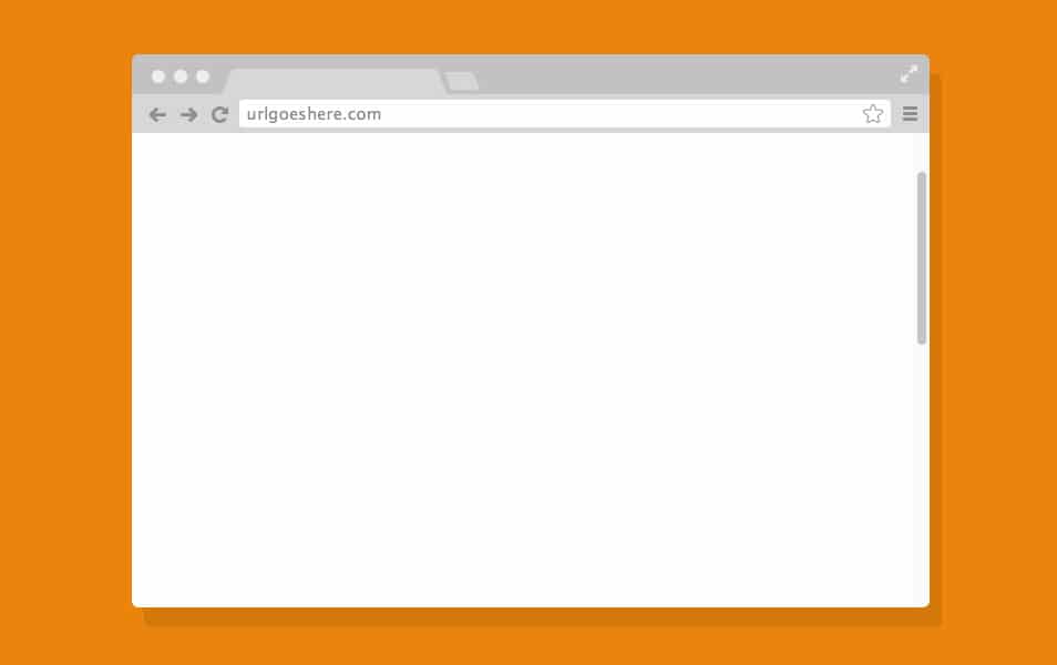 Chrome Browser Mockup PSD