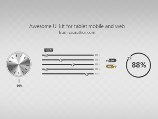 Download Premium PSD UI Kit for Tablet Mobile and Web for Free