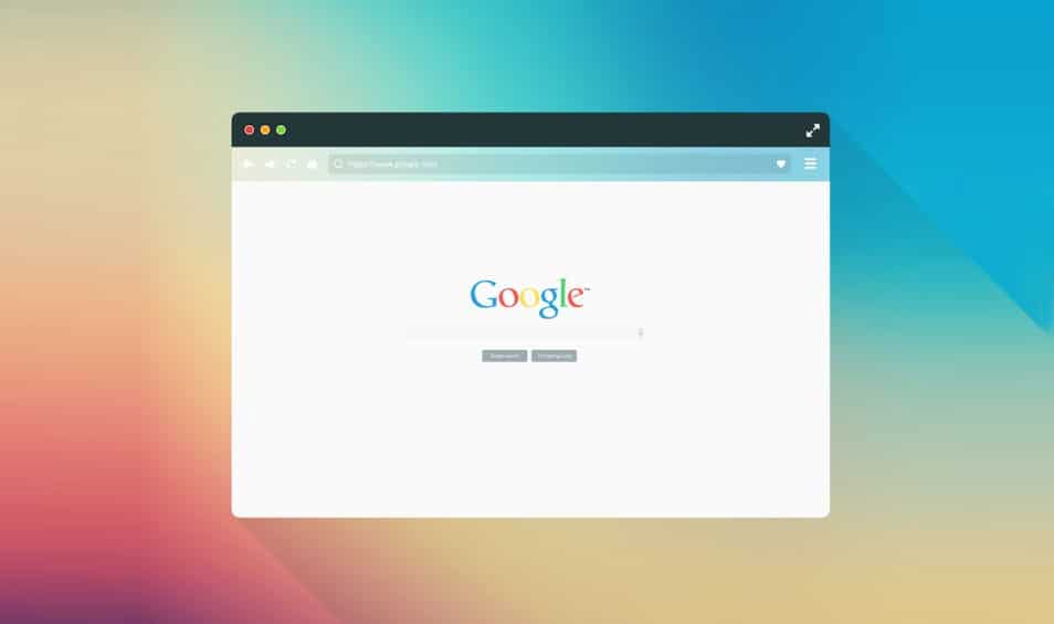Free Flat Browser Mockup