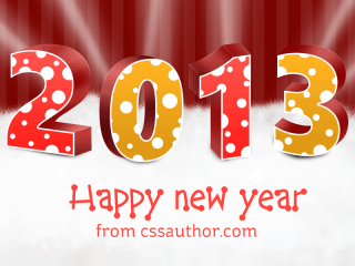 Free New Year 2013 Greeting Card Template PSD Download