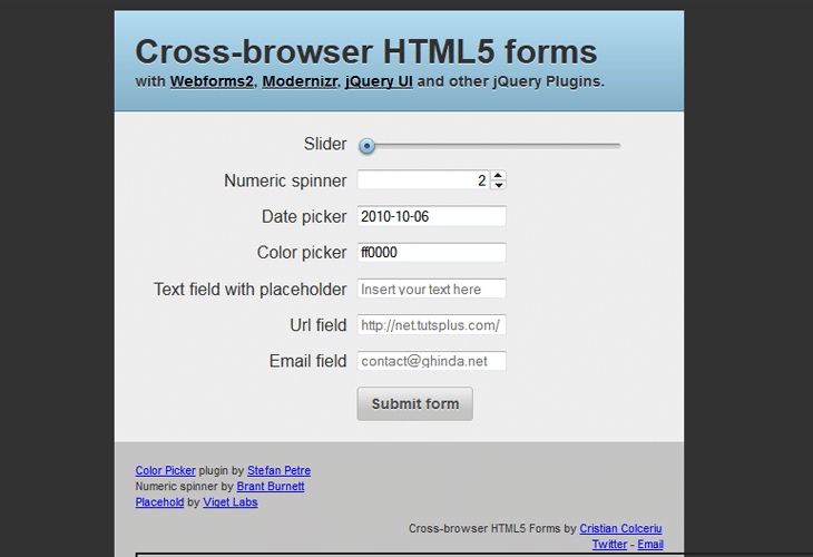 How to Build Cross-Browser HTML5 Forms