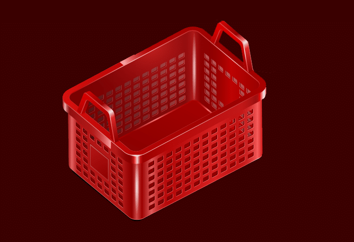 Isometric Shopping Basket