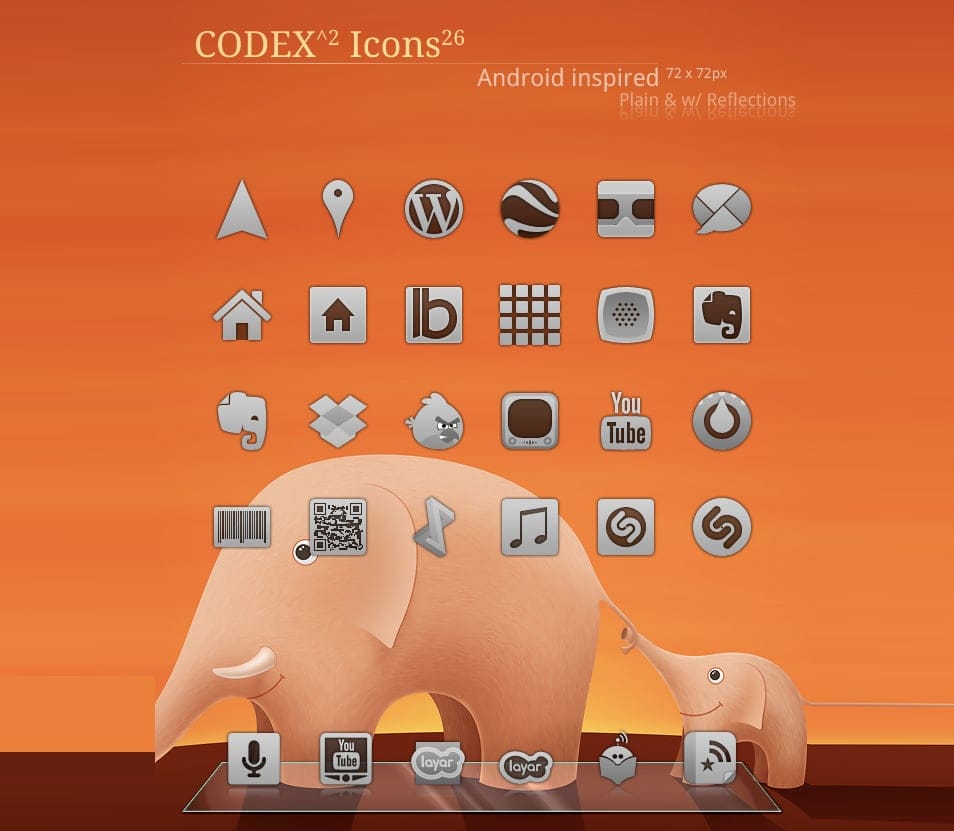 More Codex icons for Android