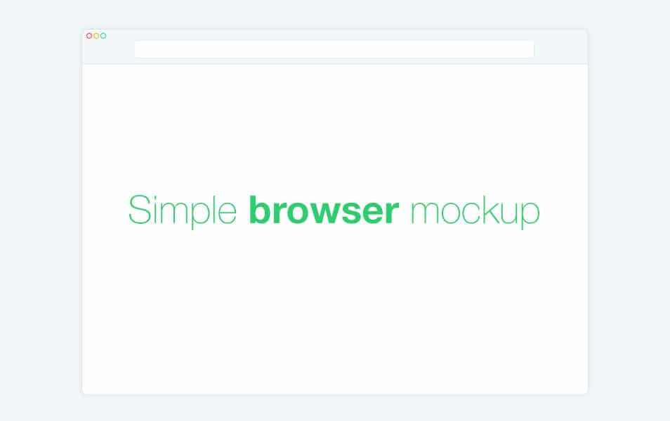 Simple Browser Mockup 