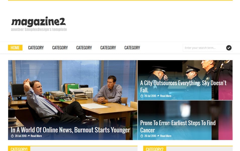 Simplex Magazine 2 – Responsive Magazine Blogger Template