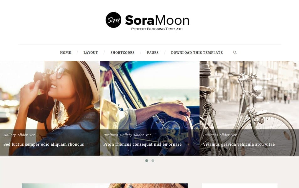 Sora Moon Responsive Blogger Template