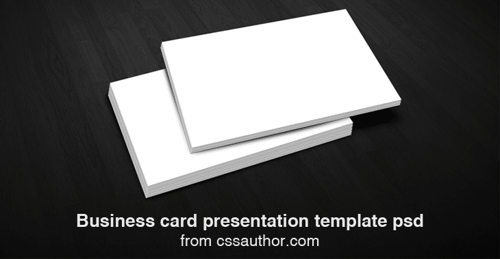 business card presentation template psd - cssauthor.com
