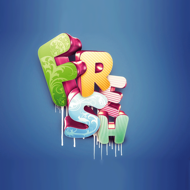 20 Best 3D Text Effect Photoshop Tutorials