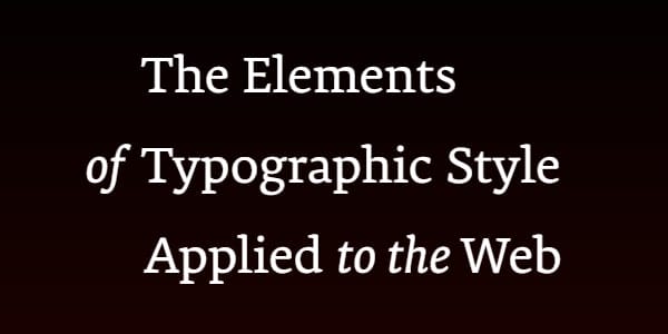 A practical guide to web typography