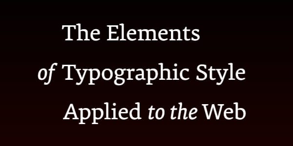 20 Best Books for Web Designers & Developers 46 A practical guide to web typography