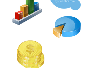 Awesome Finance 3D Icon Set PSD for Free Download