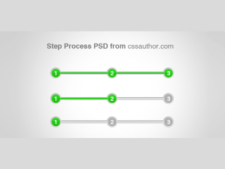 Awesome Step Process UI Element PSD for Free Download