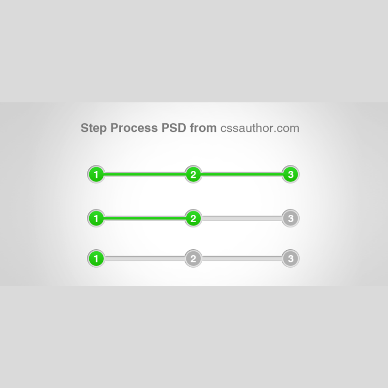Awesome Step Process UI Element PSD for Free Download