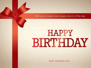 Beautiful Birthday Greetings Card PSD for Free Download