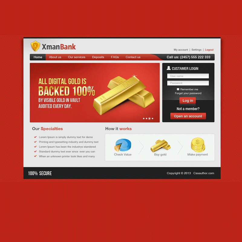 Beautiful Professional Business Template in Photoshop PSD for Free Download