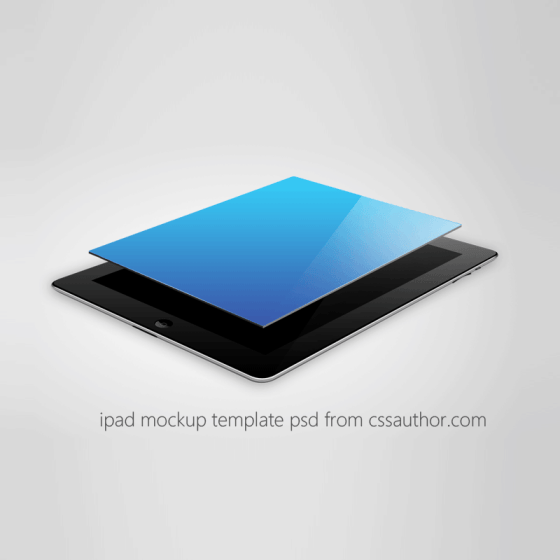 Beautiful iPad Mockup Template PSD for Free Download