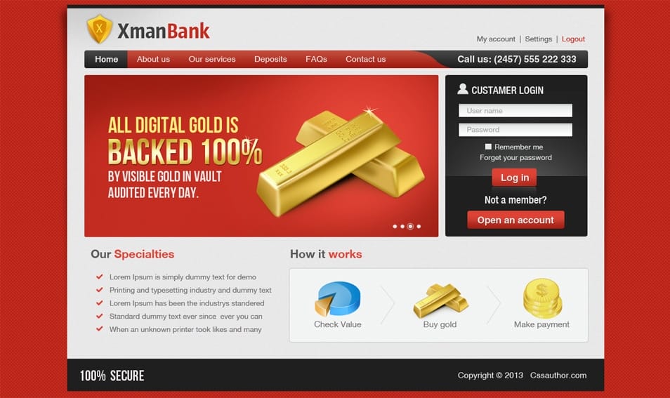 Business Template in Photoshop PSD