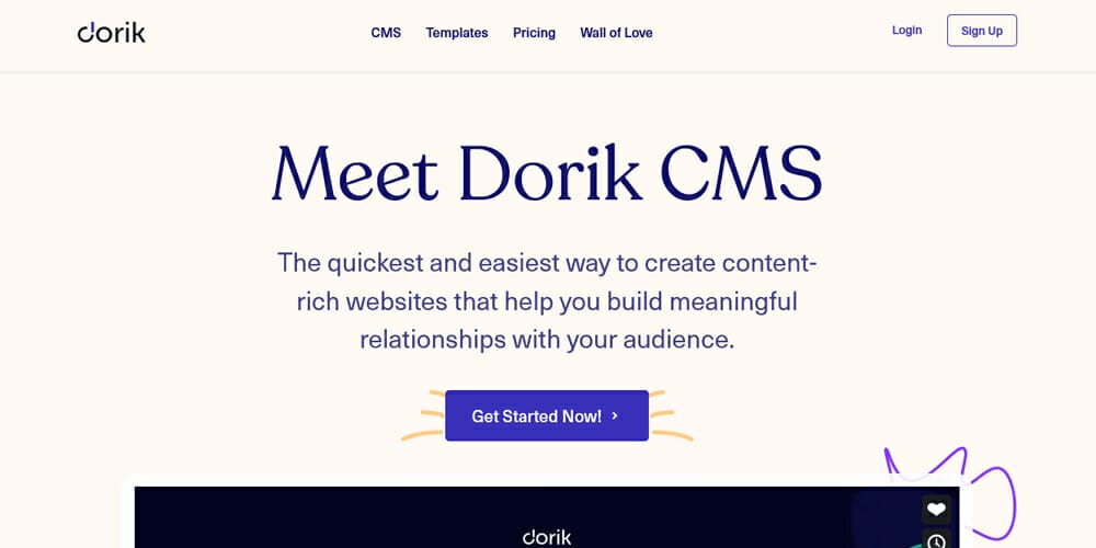 Dorik CMS