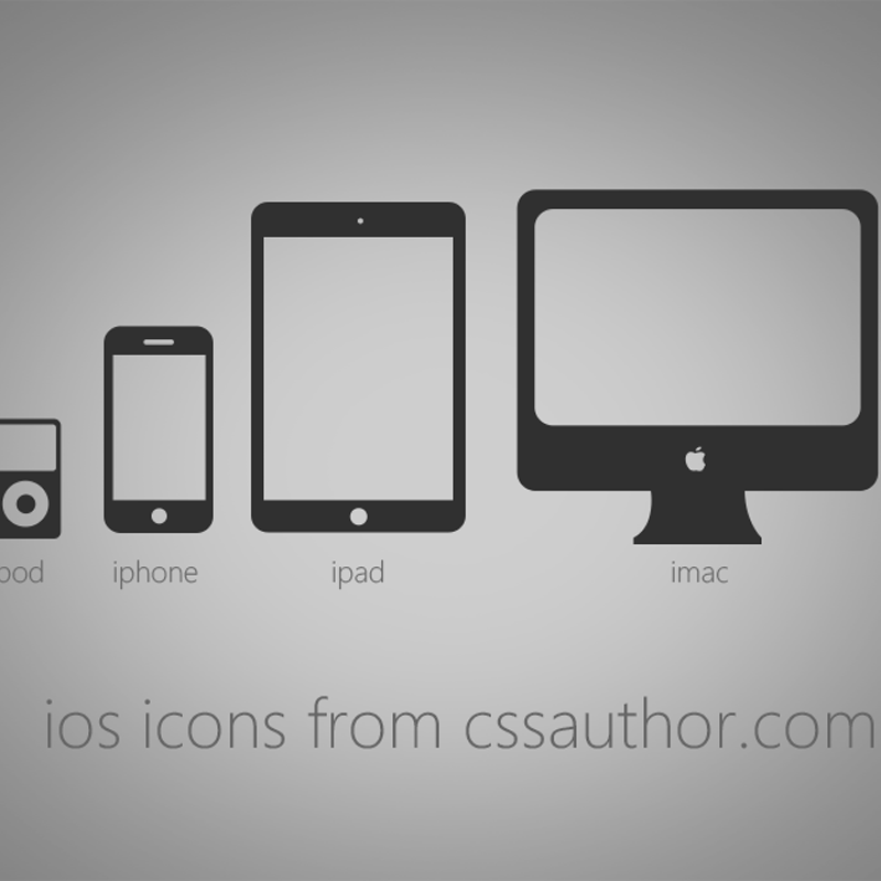 Excellent iOS Devices Icons PSD for Free Download