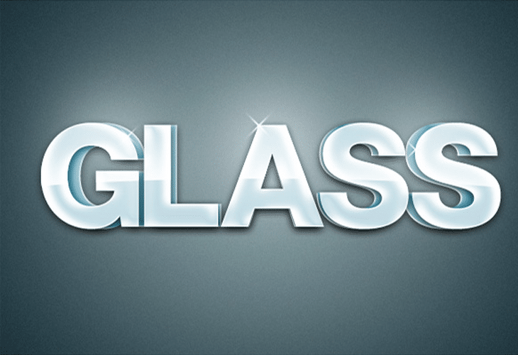 Extruded Glossy 3D Text