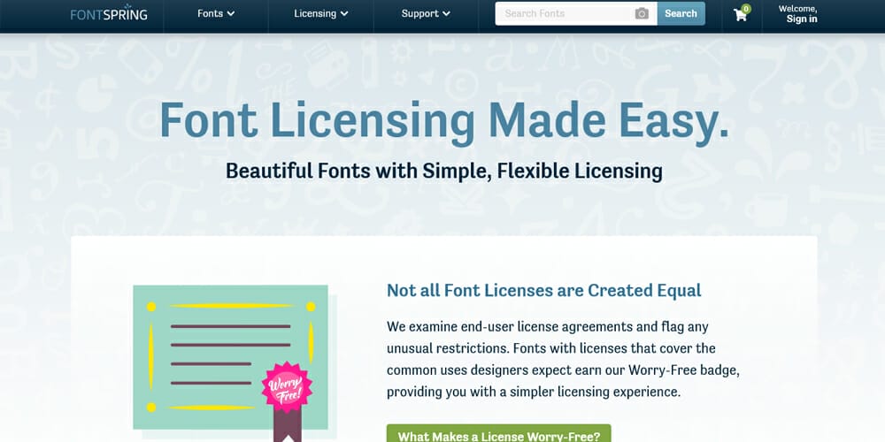Free Font Resources For Designers 20 Fontspring