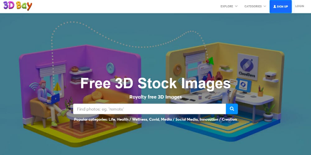 Free Stock Photos and Videos Resources For Designers 10 Free 3D Stock Images