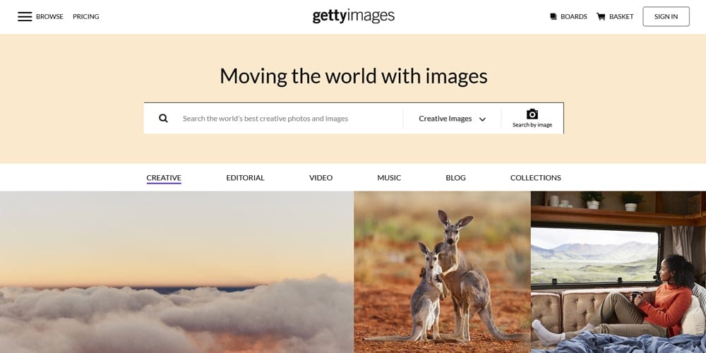 Free Stock Photos and Videos Resources For Designers 109 Getty Images