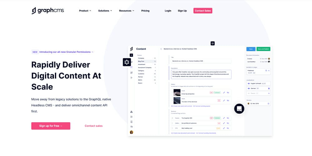Best Content Management Systems 56 GraphCMS