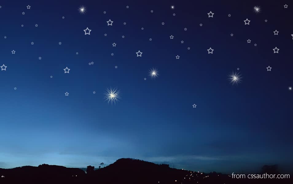 Night Stars Background PSD