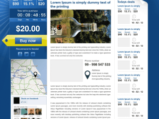 Premium Beautiful Deals Website PSD Template for Free Download