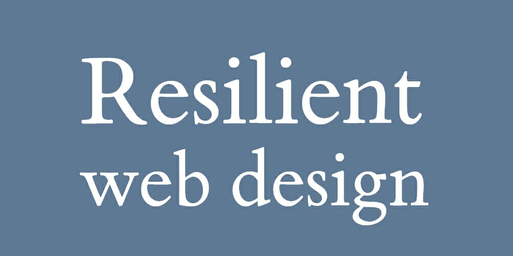20 Best Books for Web Designers & Developers 65 Resilient Web Design