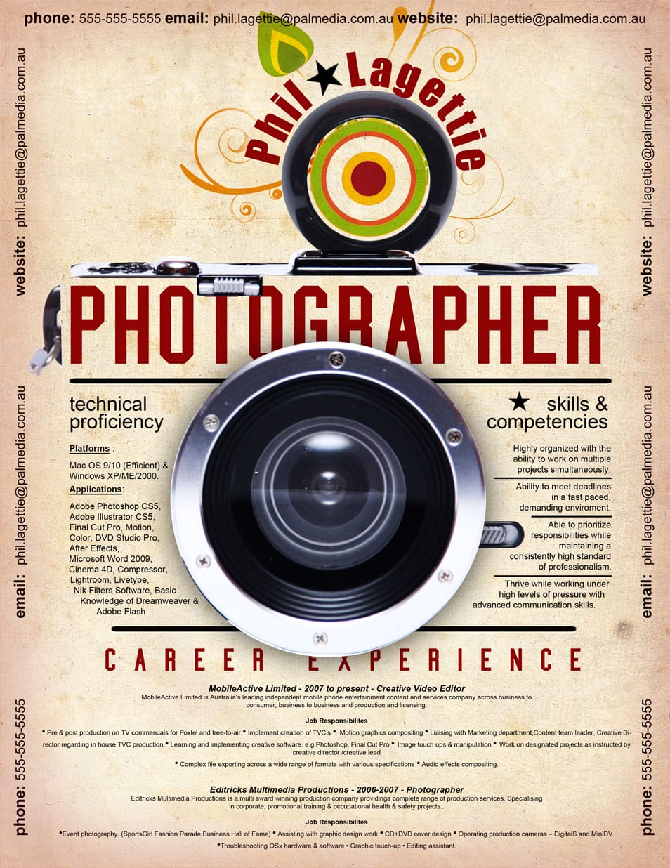 Resume Photographer 2